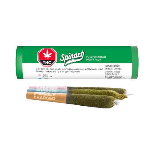 Spinach Fully Charged Beach Party Pack Infused Pre-roll x3