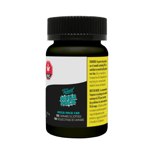 Tweed Mega Packs CBD Capsules 100Caps